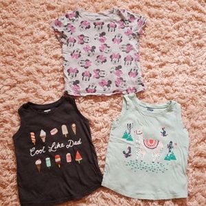 3 Old Navy Toddler Girl Shirts